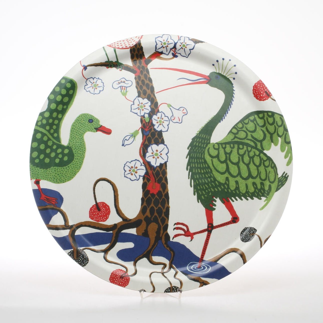 BRICKA, "Gröna Fåglar", Firma Svenskt tenn, 1900/2000-tal.