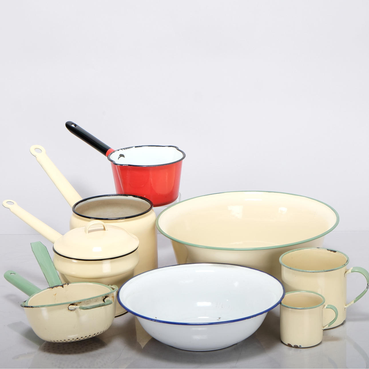 KOCKUMS. Samling bruksföremål, Kockums 9 delar, 1900-tal.