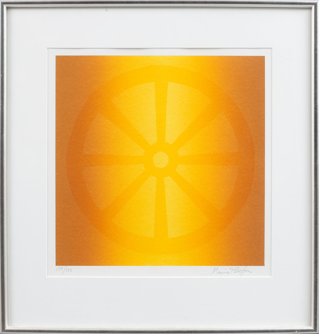 MARIA HILLFON. Lithograph, numbered and signed 134/150.