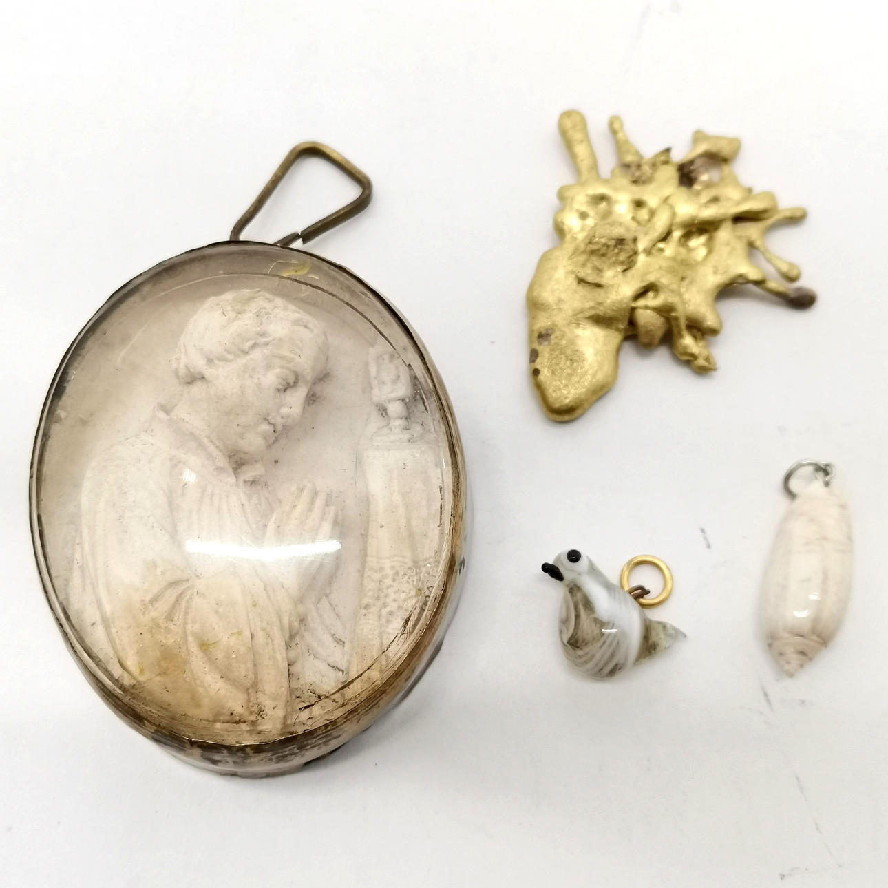 *ANTIQUE CONTINENTAL RELIGIOUS RELIEF WALL PLAQUE etc.