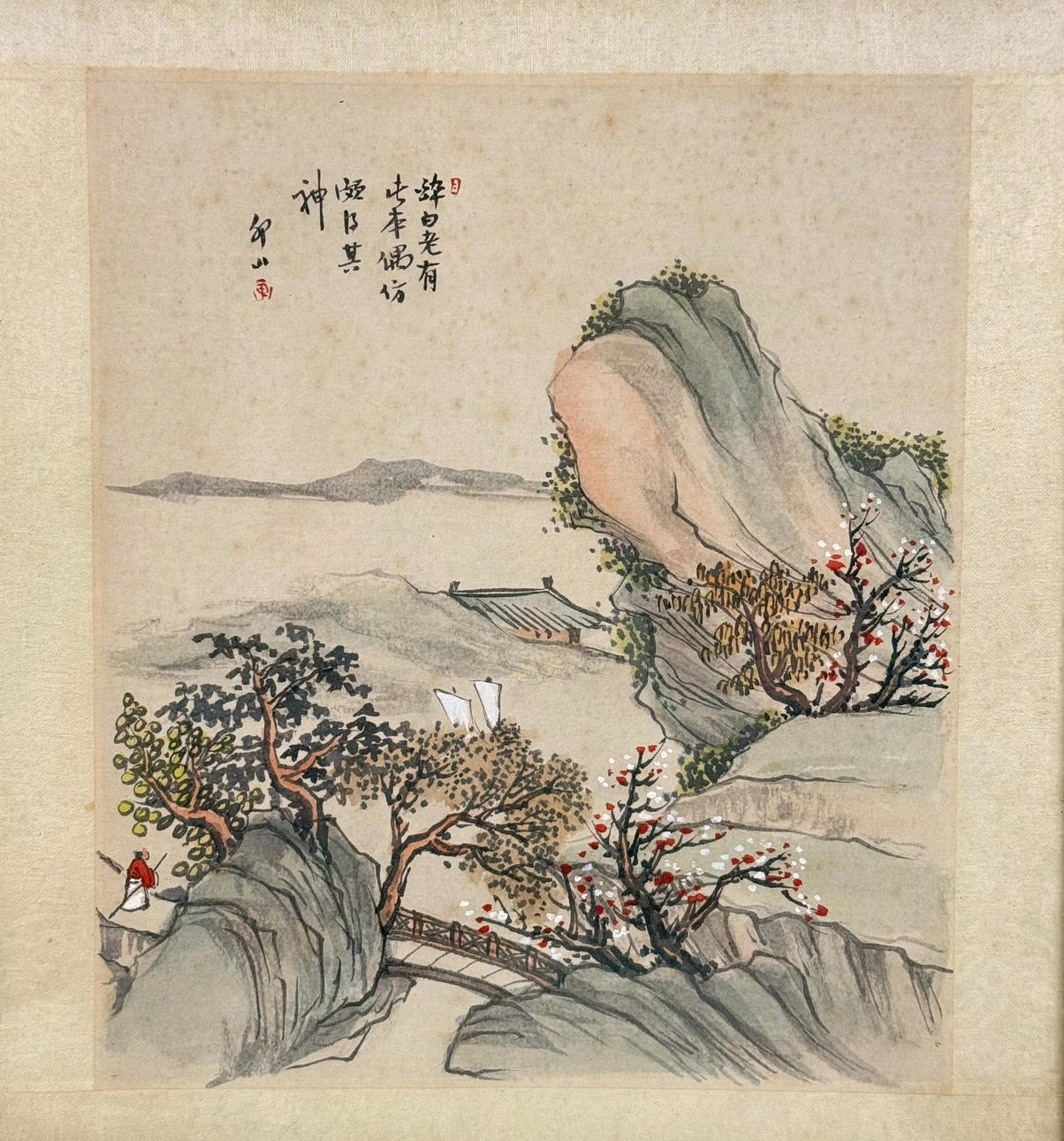 OIDENTIFIERAD KONSTNÄR. ink on paper, asia.