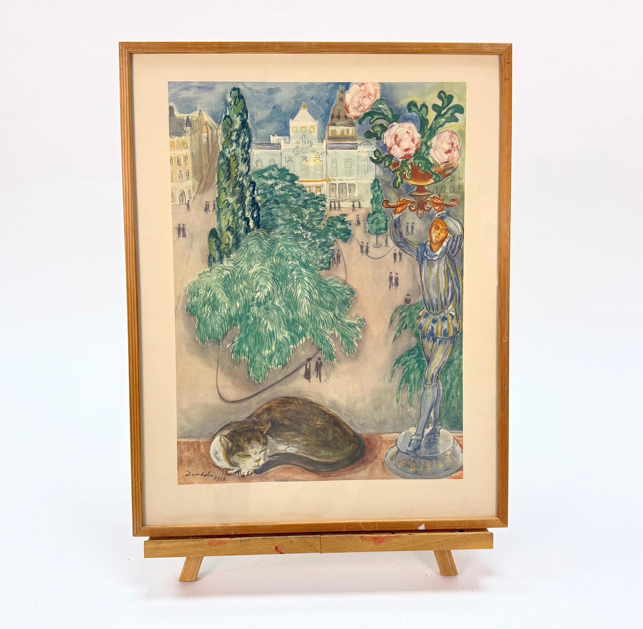 NILS DARDEL. REPRODUKTIONSTRYCK, efter Nils Dardel.1900-talets mitt.