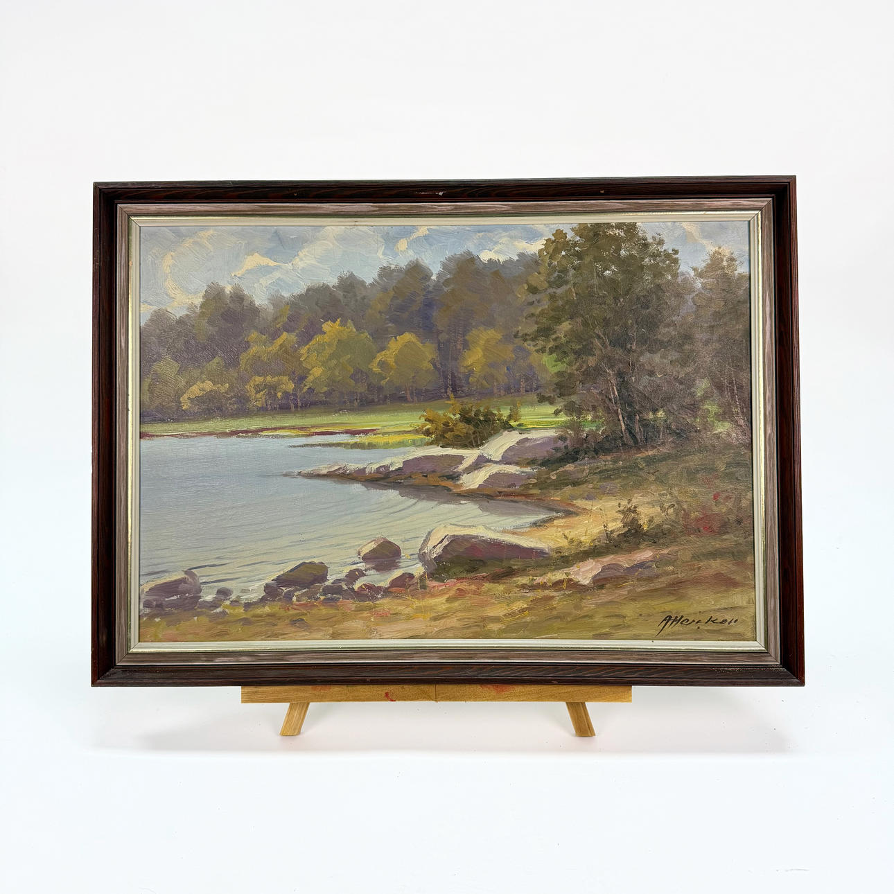 ARTHUR HEICKELL. oljemålning på duk , signerad.