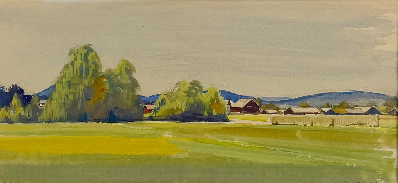 E.O STÖVLING. WATERCOLOUR - signed and dated.