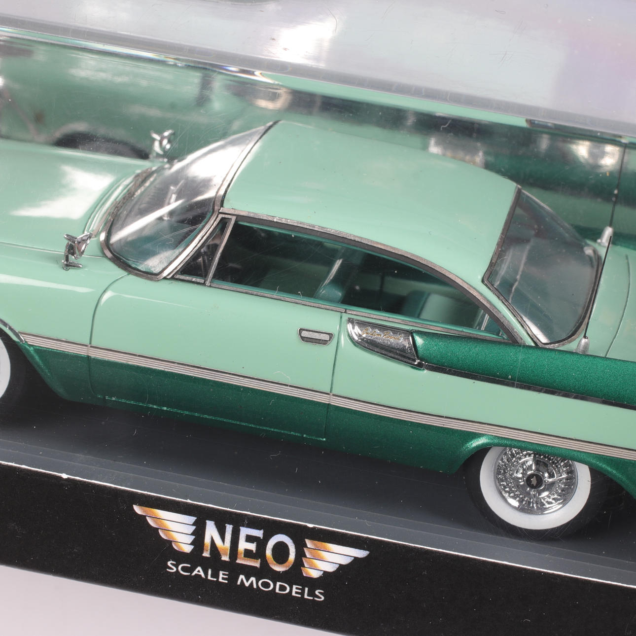 MODEL CAR, metal/resin, Dodge Custom Royal Lancer, 2 Door Hardtop, NEO ...