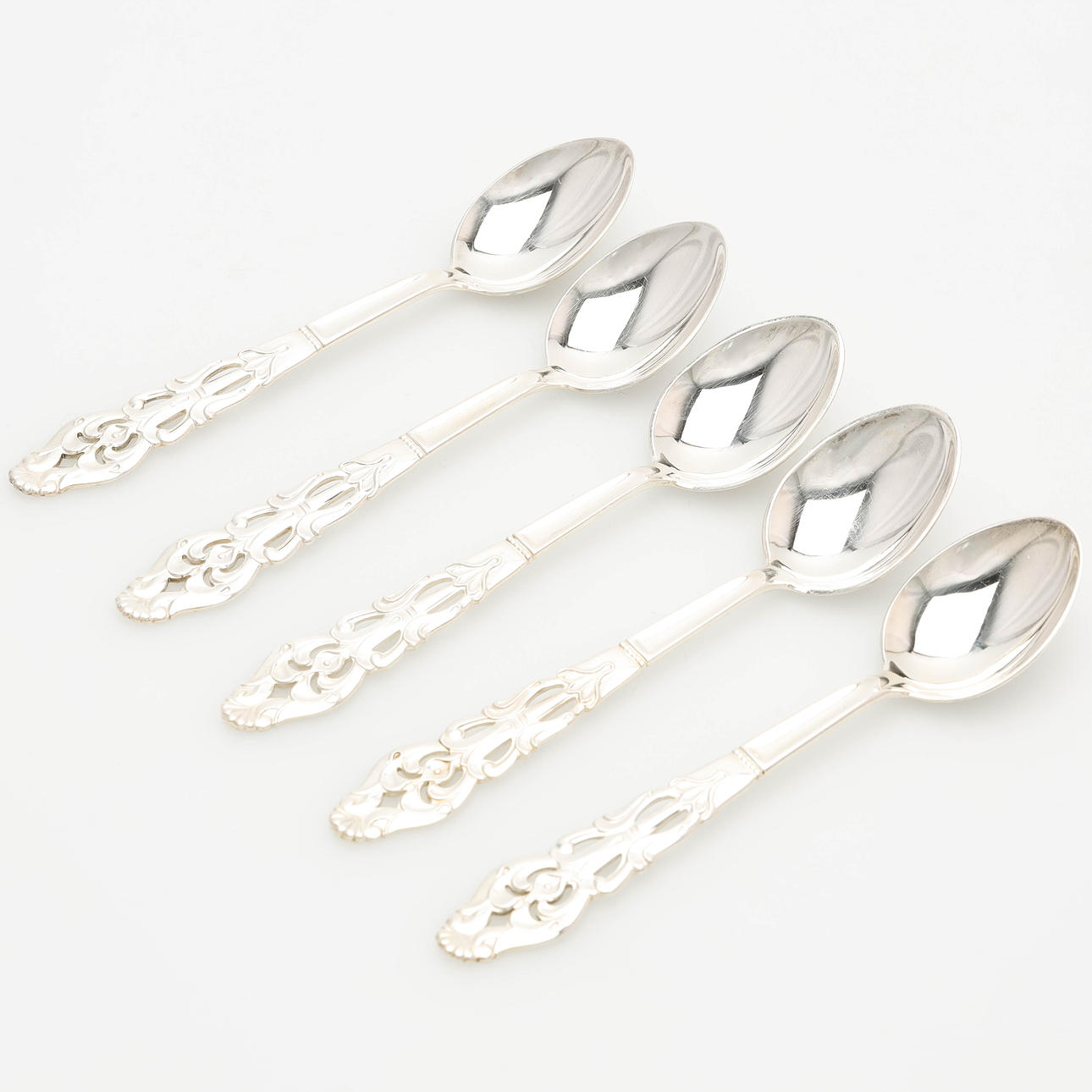 SKEDAR, 4 st, silver, "Allmoge", GAB.