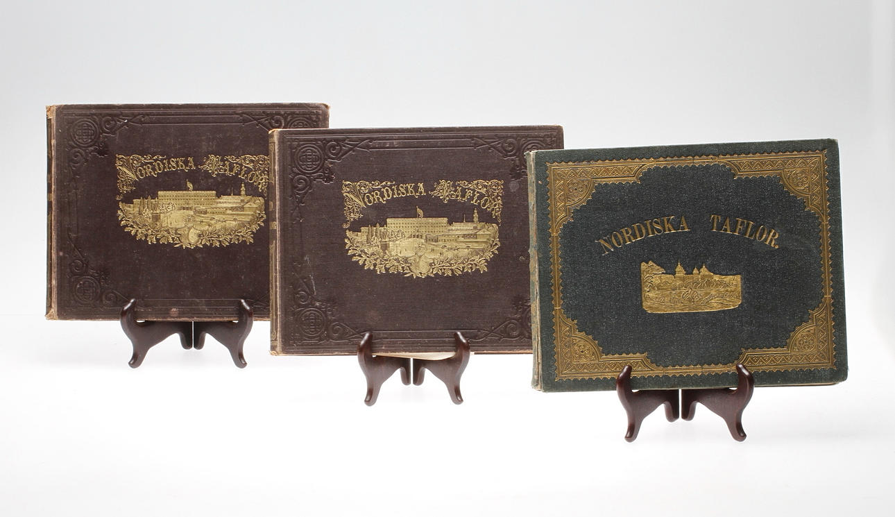 BÖCKER, 3 st, "Nordiska Taflor", Stockholm 1868-1873.