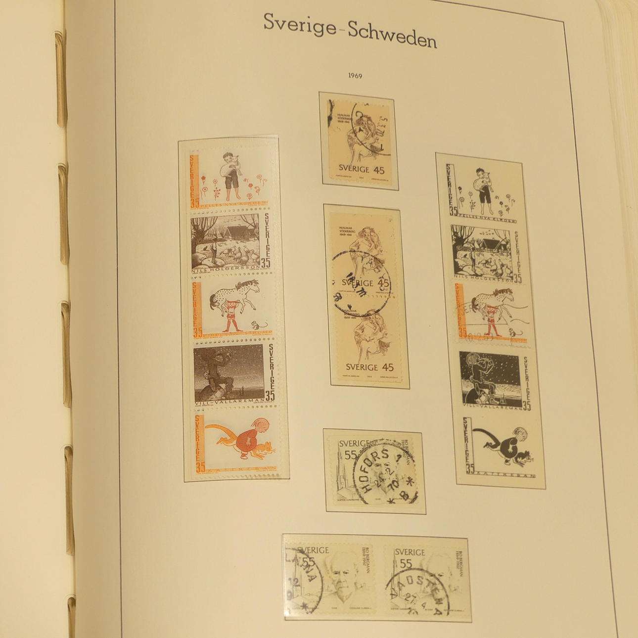 STAMP ALBUMS, Sweden.