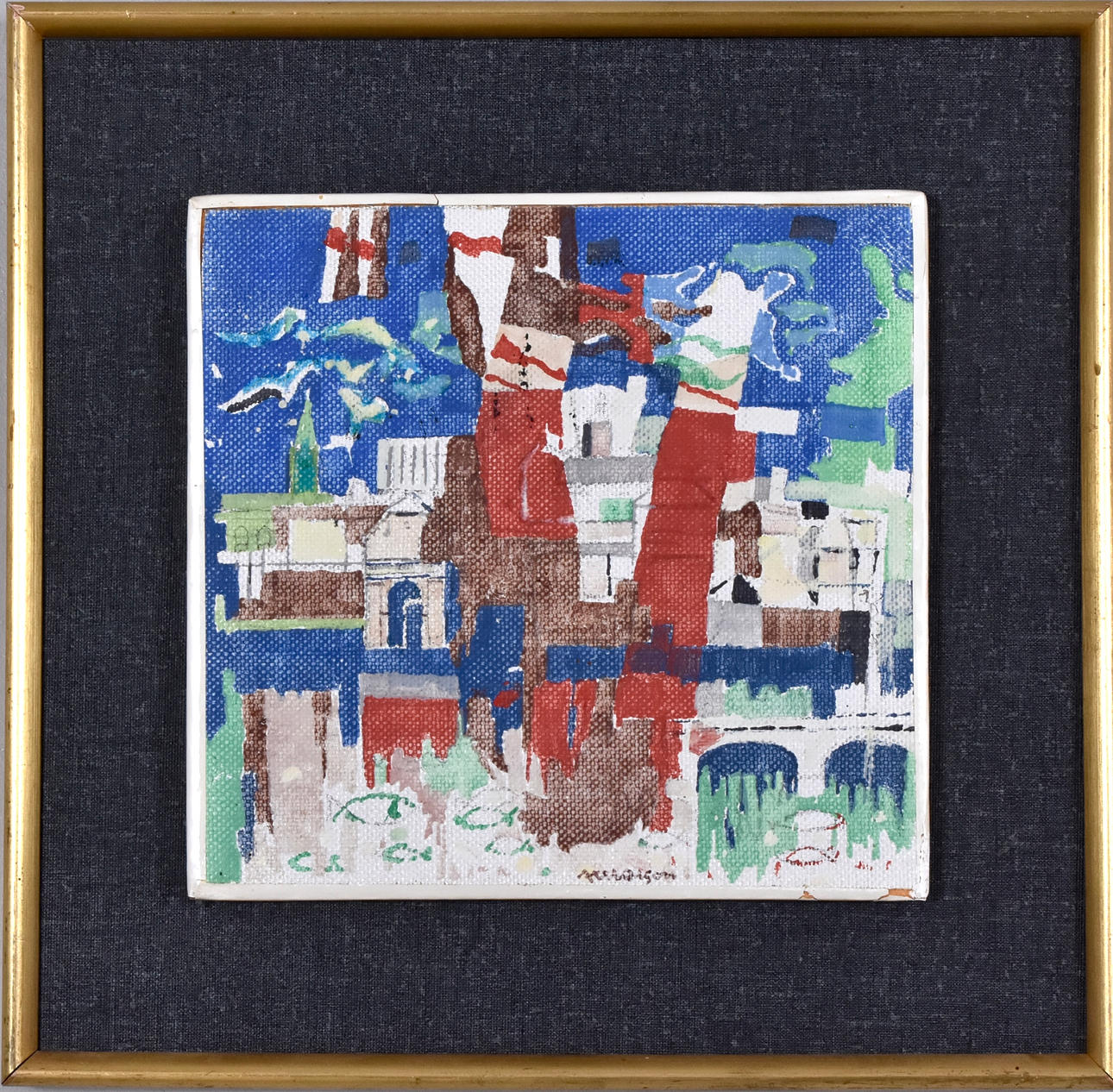 AXEL OLSON. Oil on panel.