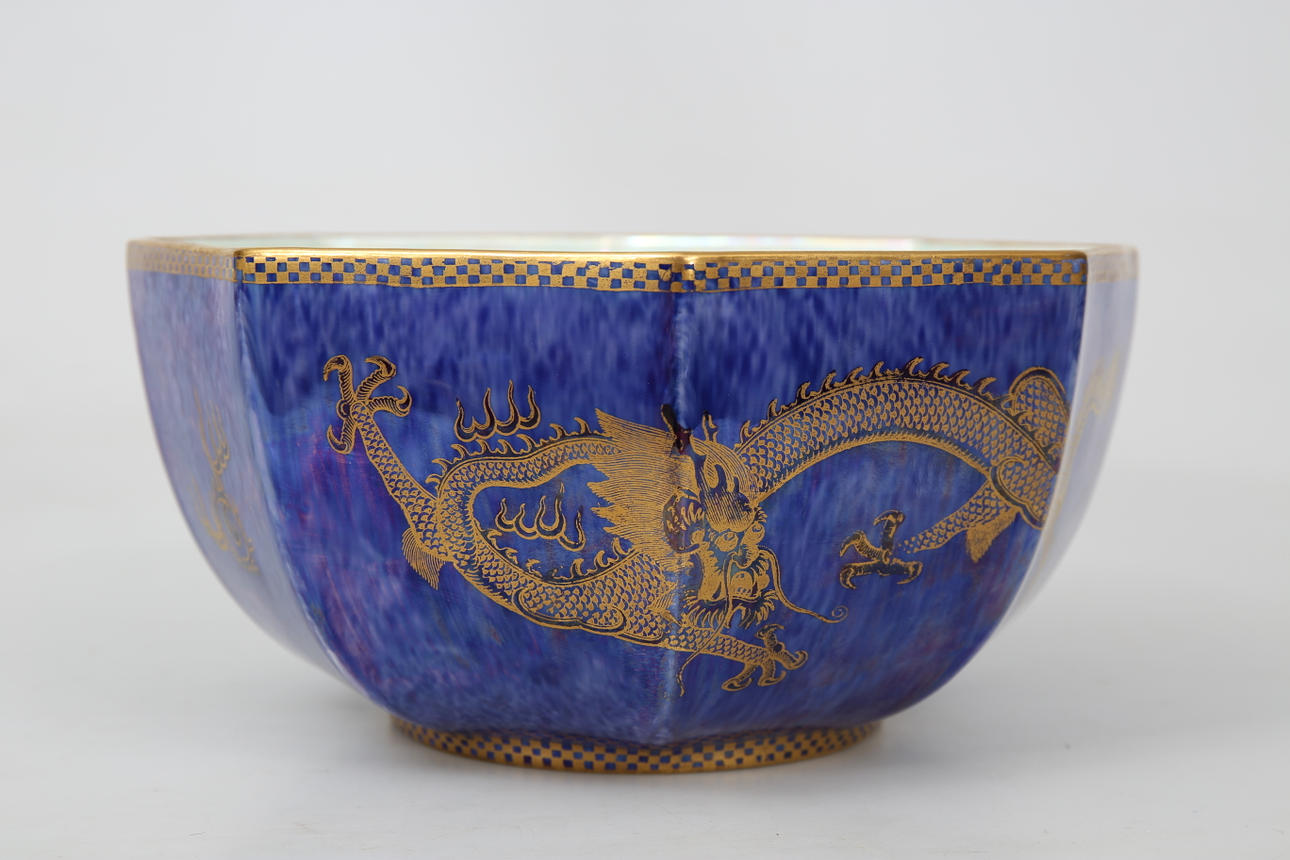 SKÅL, porslin, "Fairyland Lustre", Daisy Makeig Jones, Wedgwood.