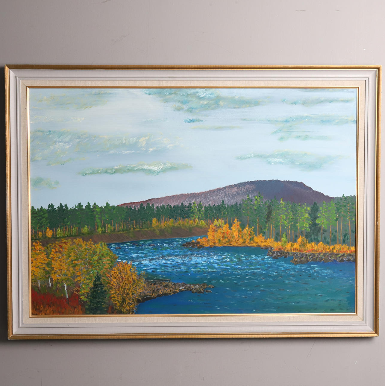 OKÄND KONSTNÄR. Oil on panel, “Autumn landscape”, unsigned.