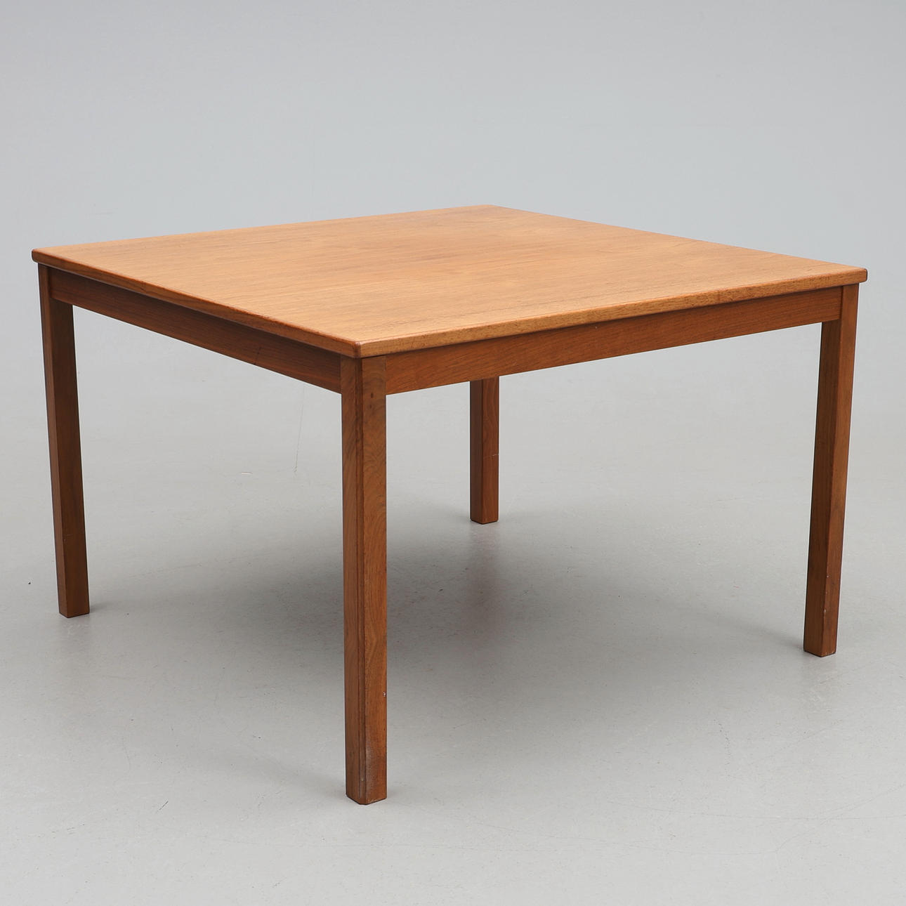 COFFEE TABLE. Teak, marked SM 538.