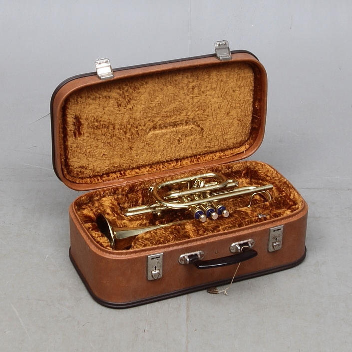 TRUMPET, mässing, Amati, Kraslice, 1900-talets andra hälft.