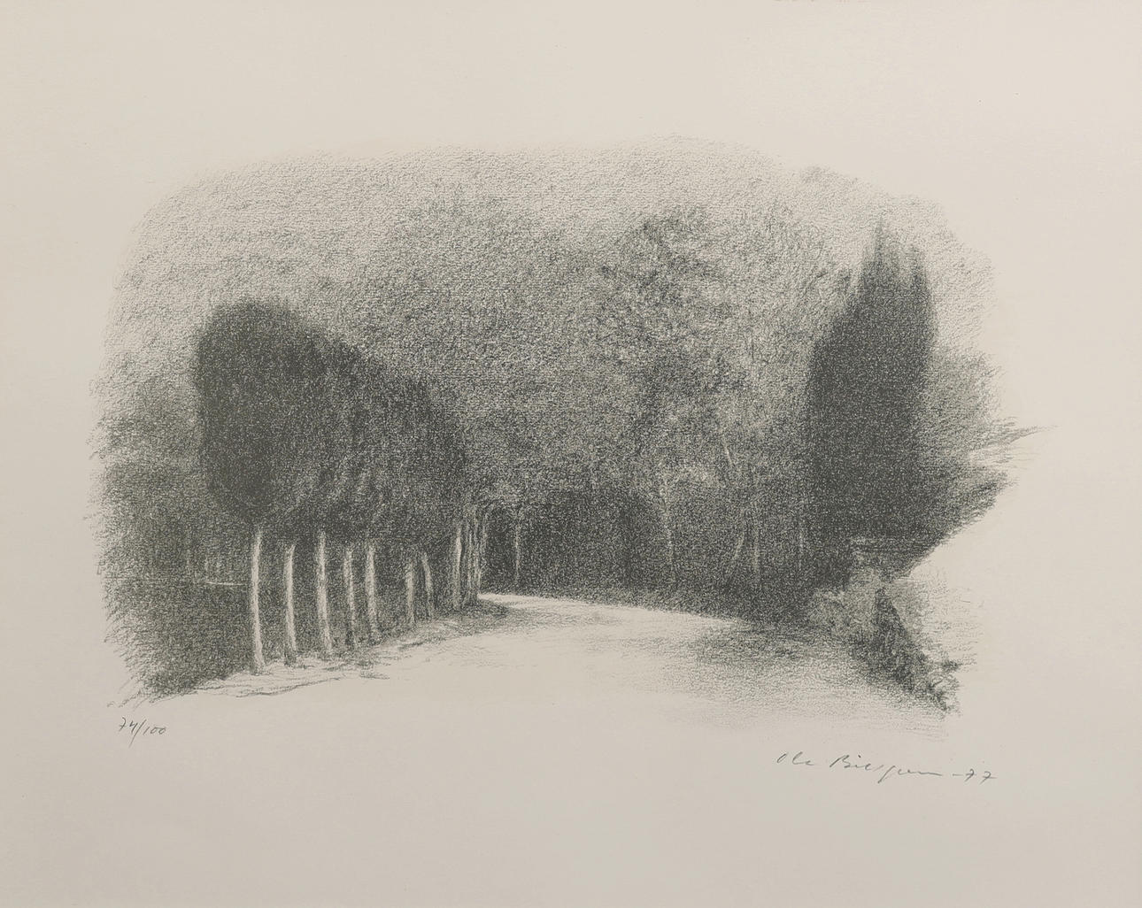 OLA BILLGREN. “ROAD, ASSISI”, 1977.