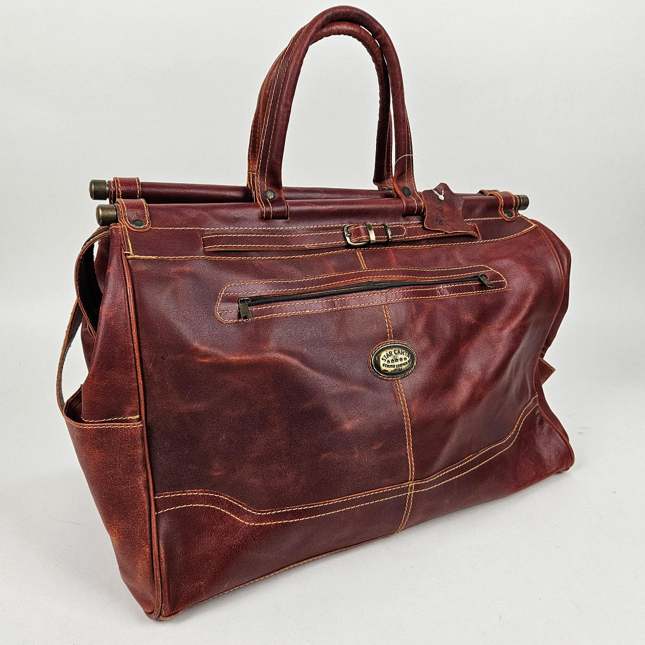 WEEKEND BAG, leather, Star Canta.