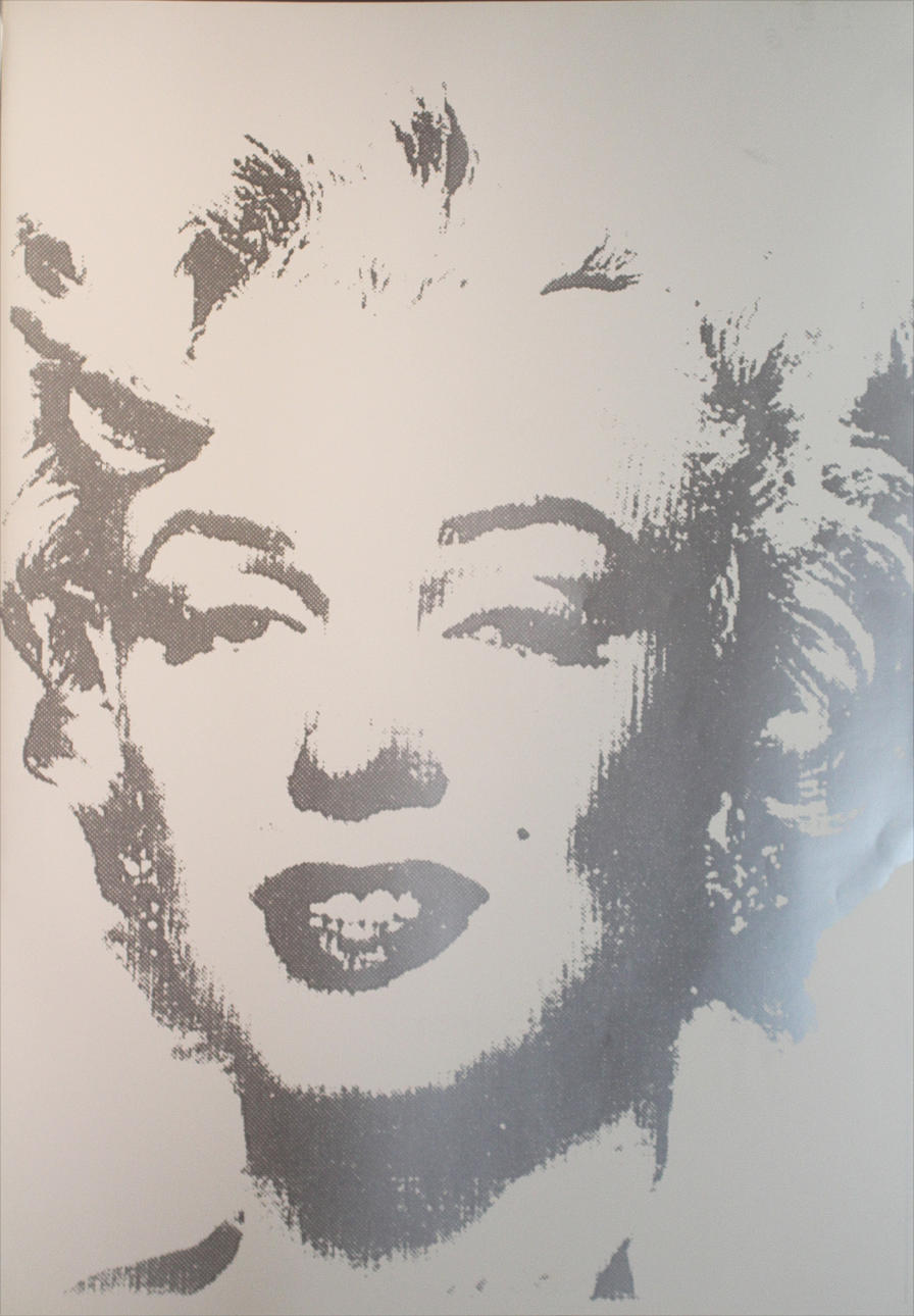 ANDY WARHOL. EFTER. "Marilyn Monroe in Black and White". Offsettryck. Osignerad.