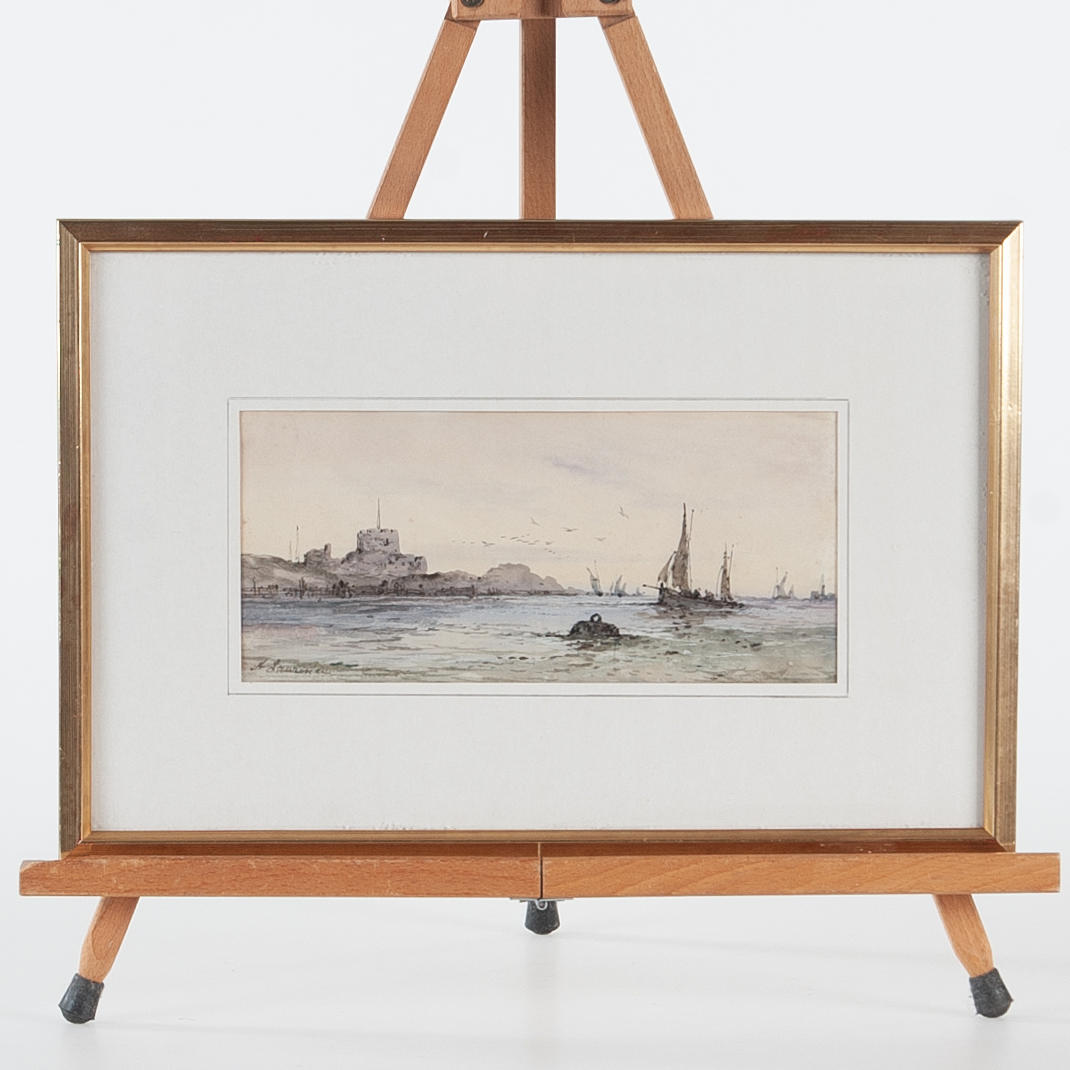 Marine coastal motif.