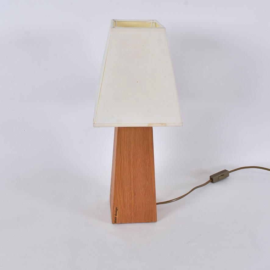 BORDSLAMPA, teak, RMF Design.