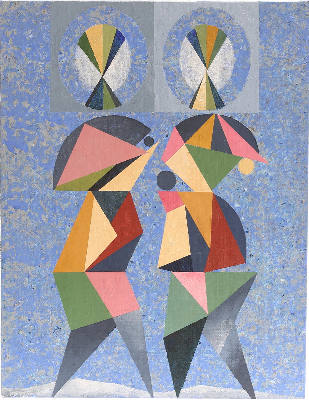 VILLE TOPS. Acrylic on panel, signed verso.