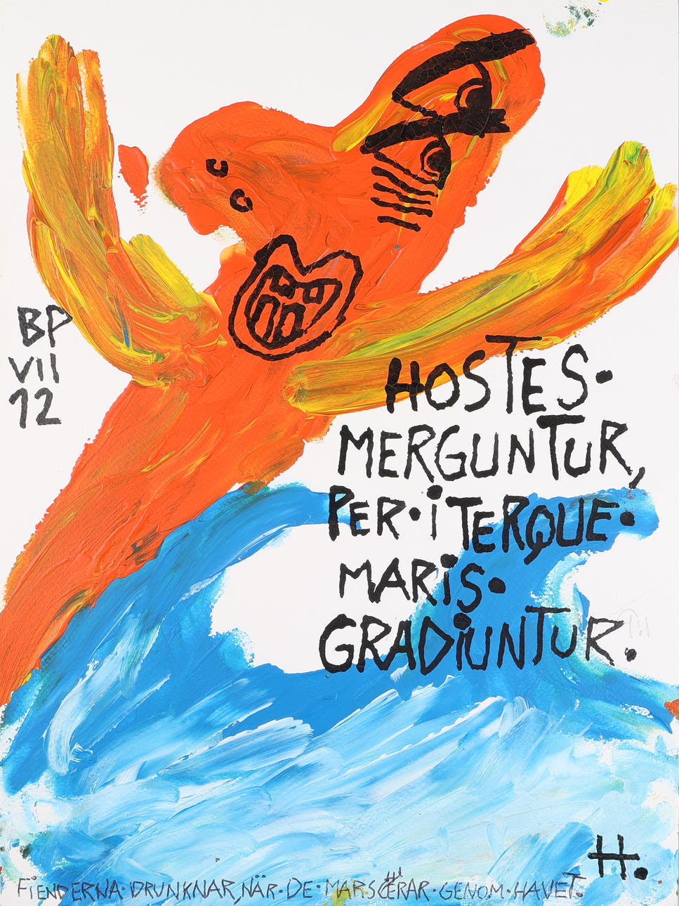 JÖRGEN HAMMAR. Mixed media, signed H.