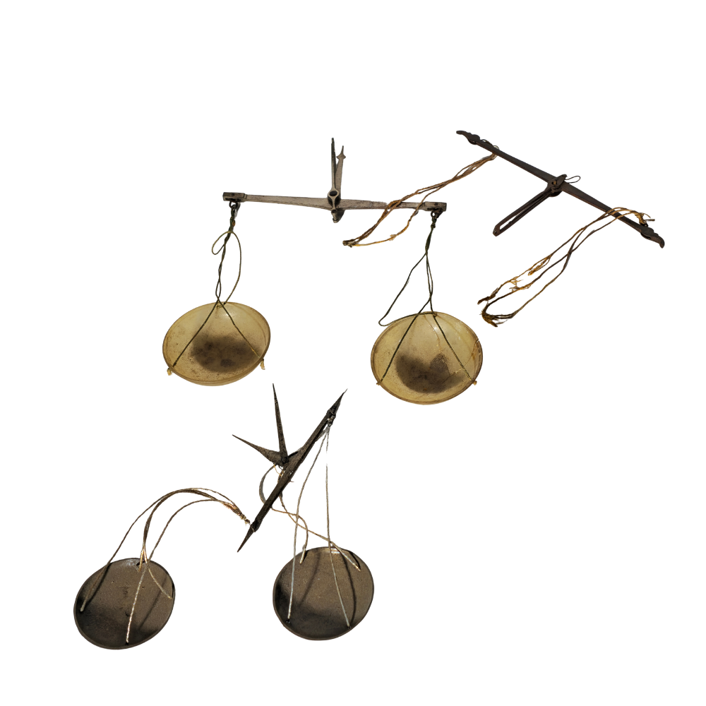 THREE POCKET SCALES.