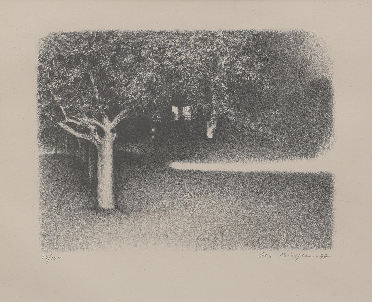 OLA BILLGREN. “GARDEN, AGADIR”, 1977.