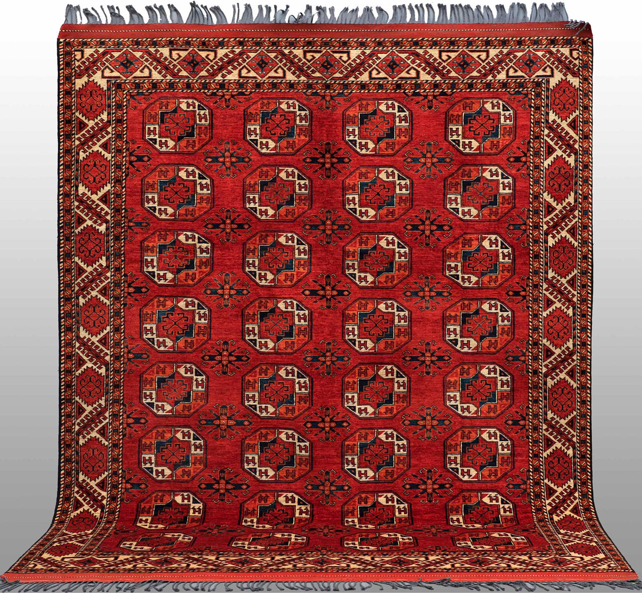 CARPET. Turkeman, 312 x 240 cm.