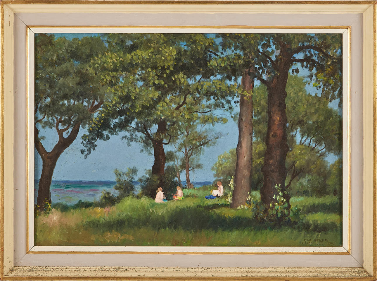 OSKAR BERGMAN. “Beach at Gotland”.