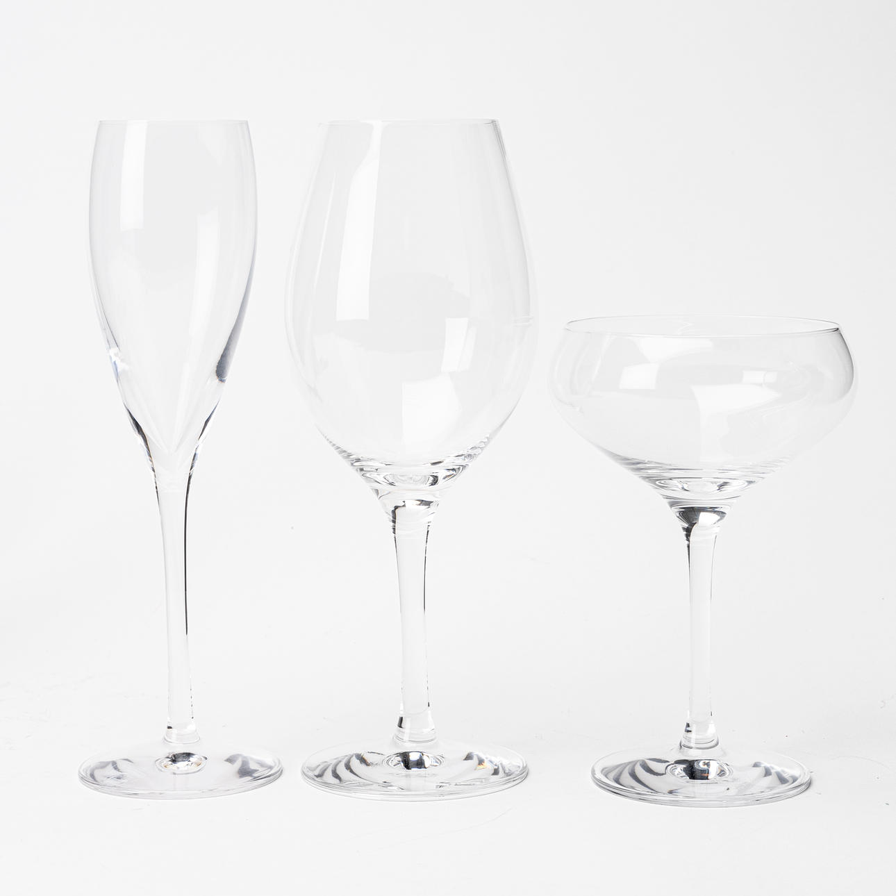 A 12-piece glass tableware set, Orrefors.