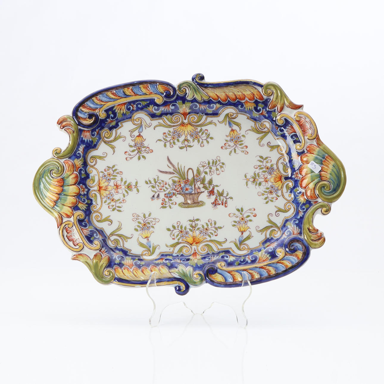 SERVERINGSBRICKA. Fajans. Frankrike, 1900-tal.