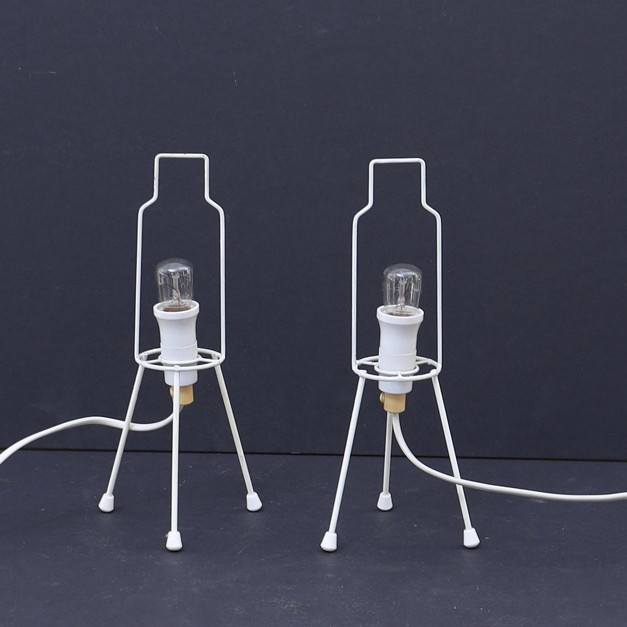 BORDSLAMPOR, ett par, 1950-tal.