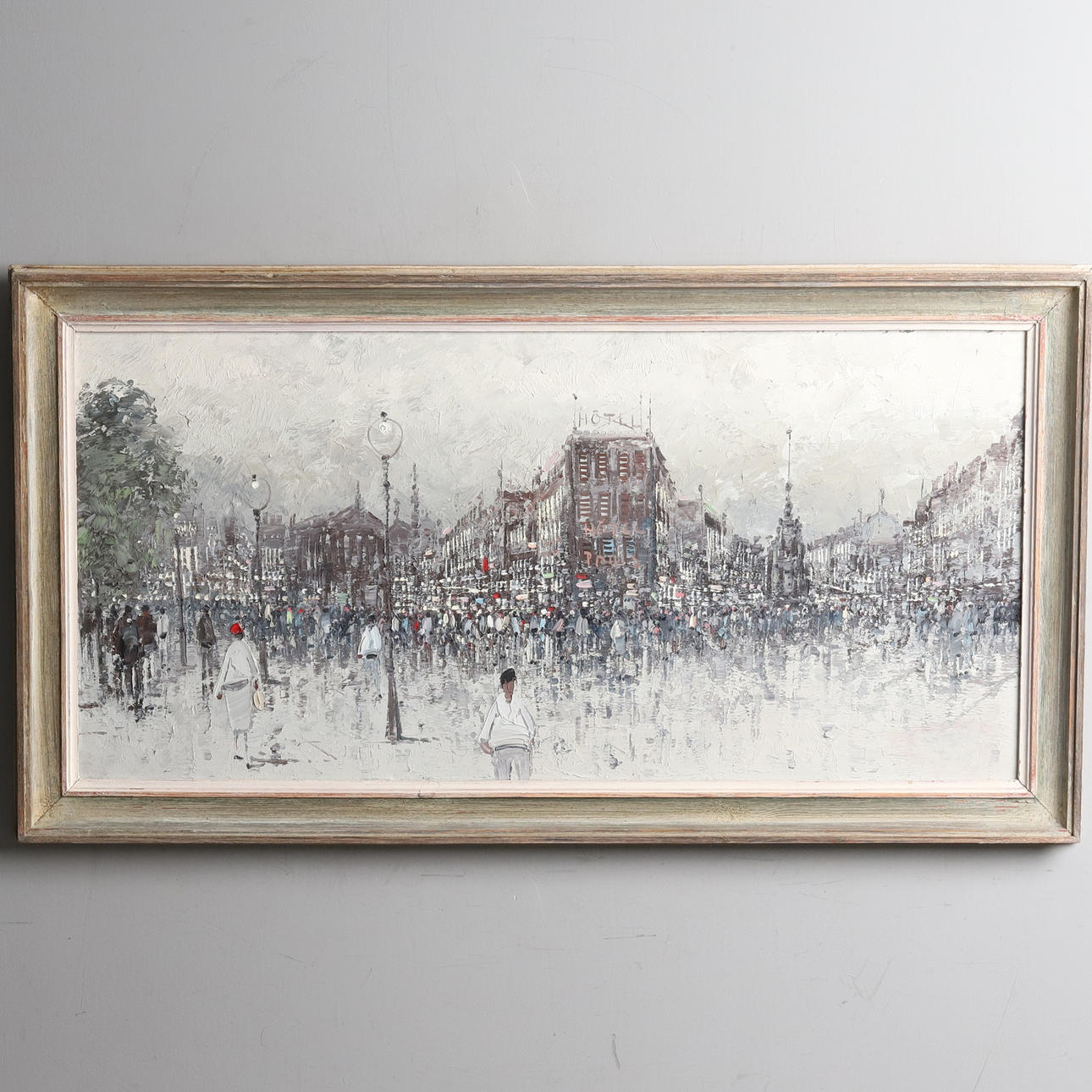OKÄND KONSTNÄR. Oil on panel, “City view”, not signed.