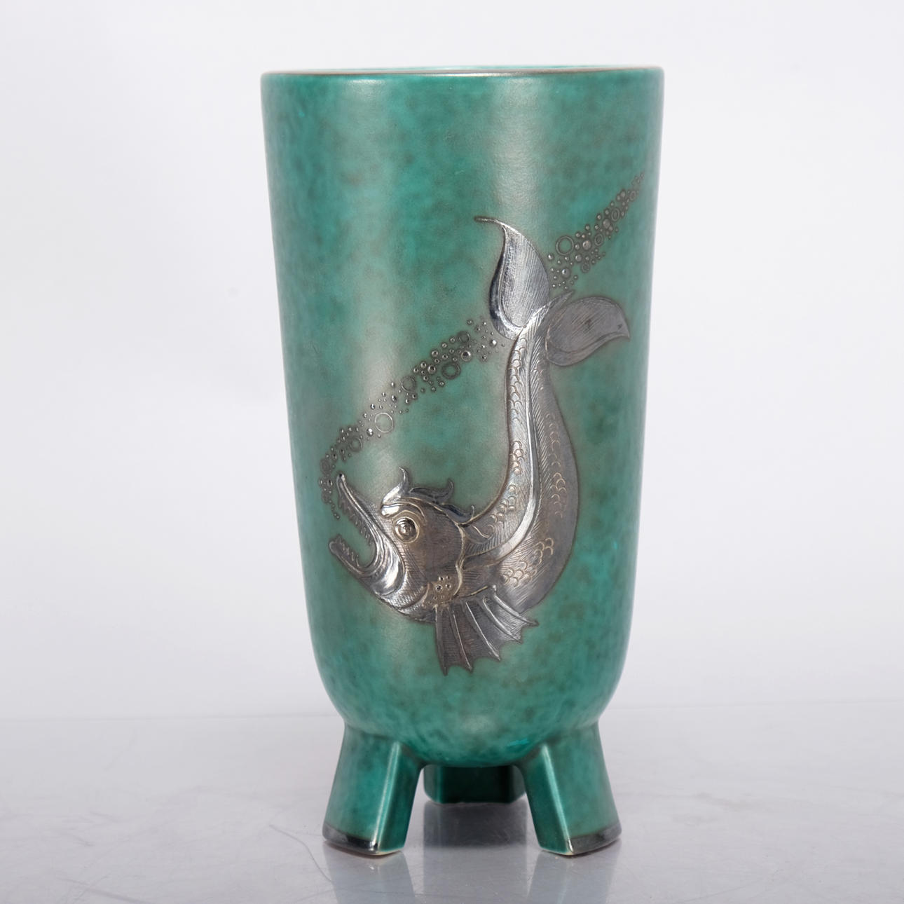 WILHELM KÅGE. Vase, “Argenta”, Gustavsberg.