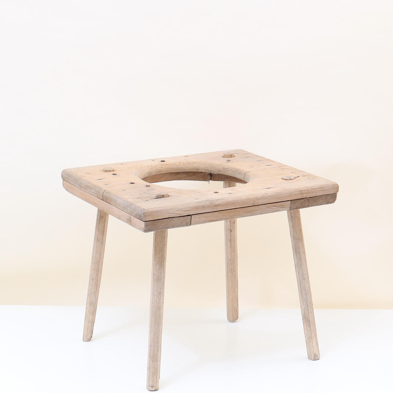 A stool, common 19th century.