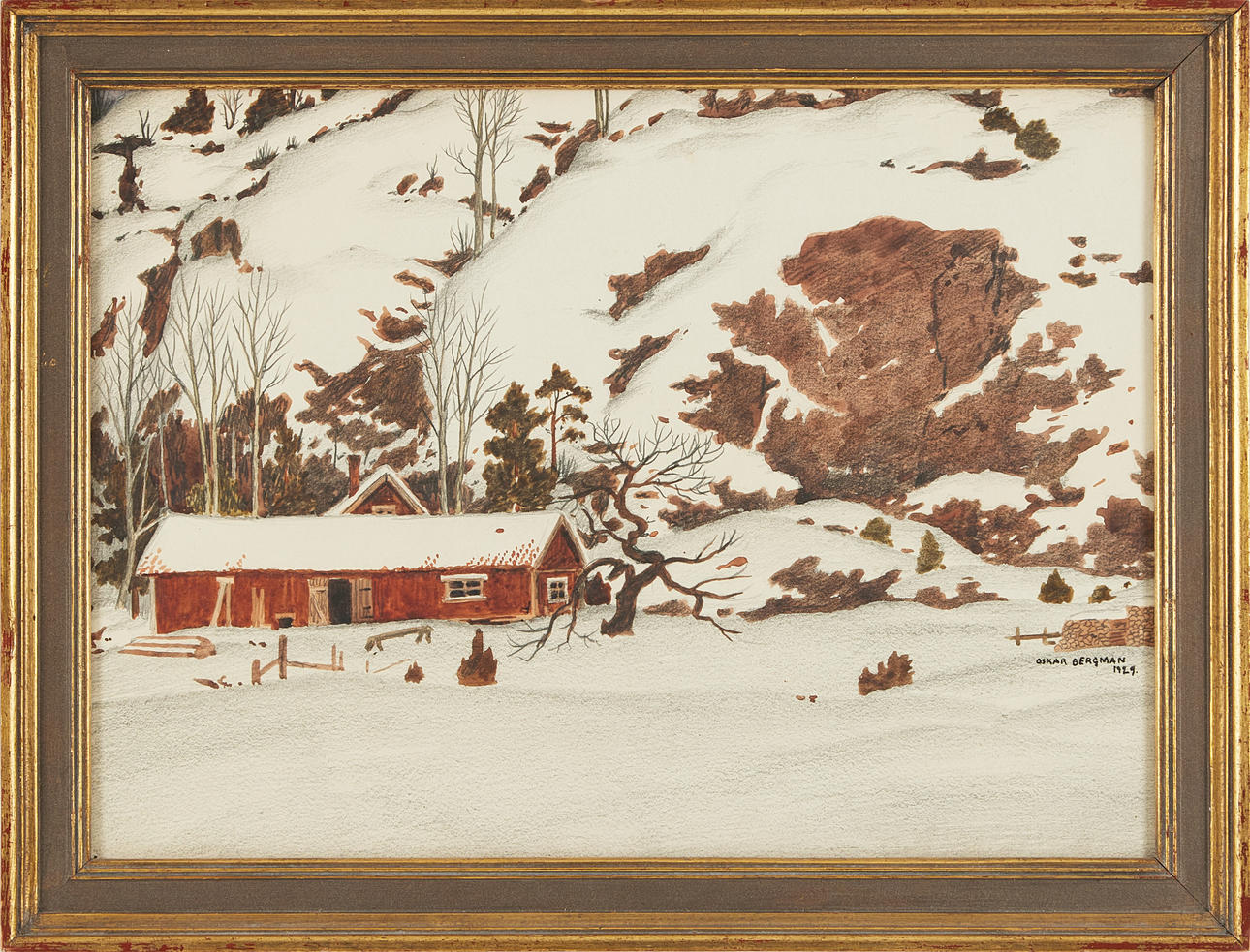 OSKAR BERGMAN. “Croft by the Mountain”.