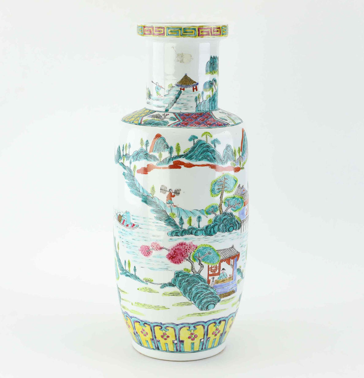 GOLVURNA, porslin, Kina, 1900-tal.