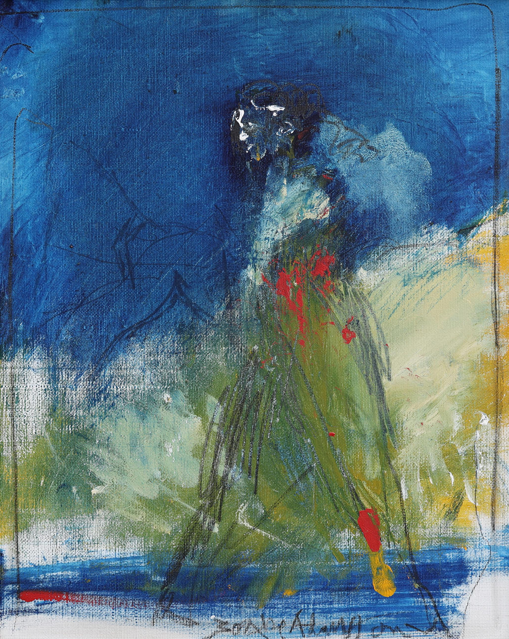 BO ÅKE ADAMSSON. FIGURE STUDY, STANDING FEMALE FIGURE.