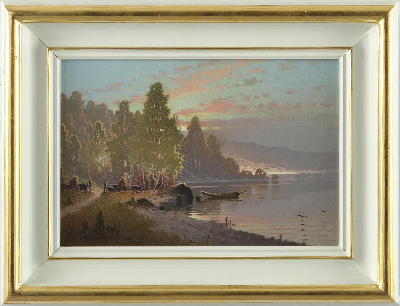 ELIS LINDGREN. Olja på duk, "Bollebygd", signerad.