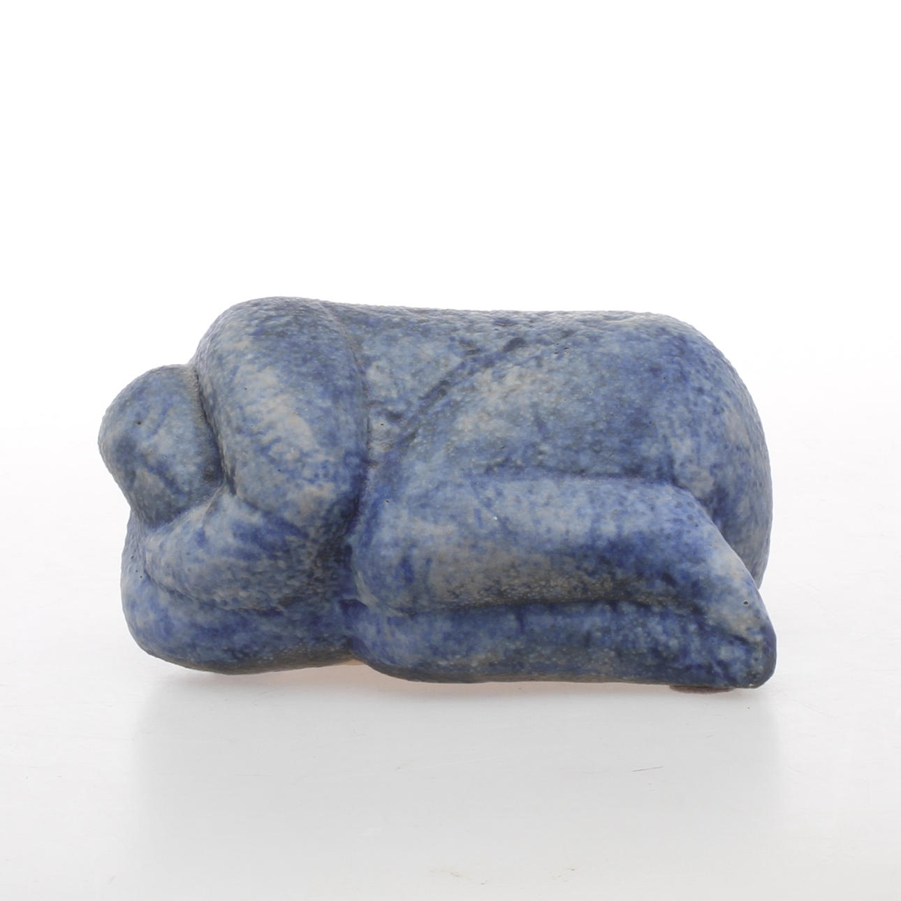 FIGURIN, stengods, "Ihopkrupen", Lisa Larson, Keramikstudion Gustafsberg, 2003.