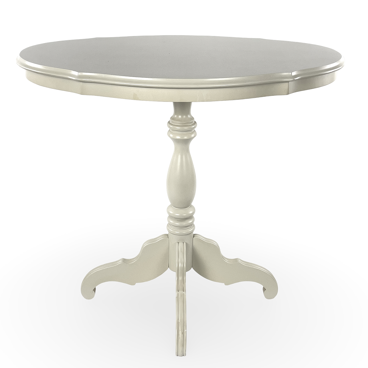 A rococo style pillar table, 20th century.