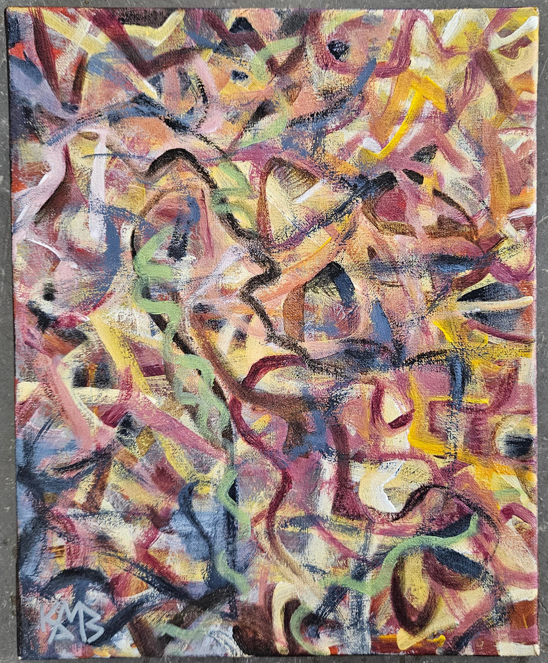 MARGARETA BRANDIN. Acrylic, signed.