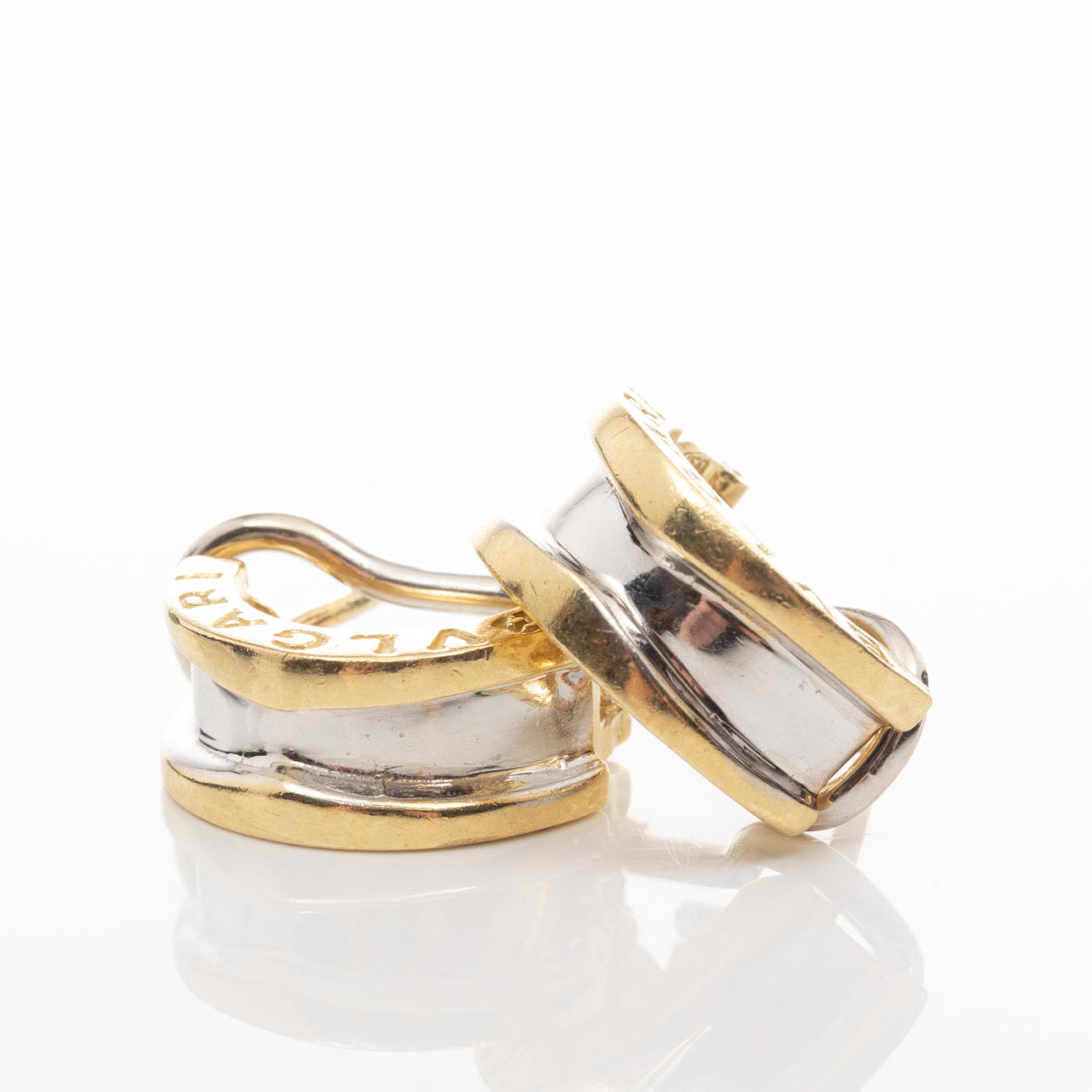BULGARI, Earrings, 18K gold.