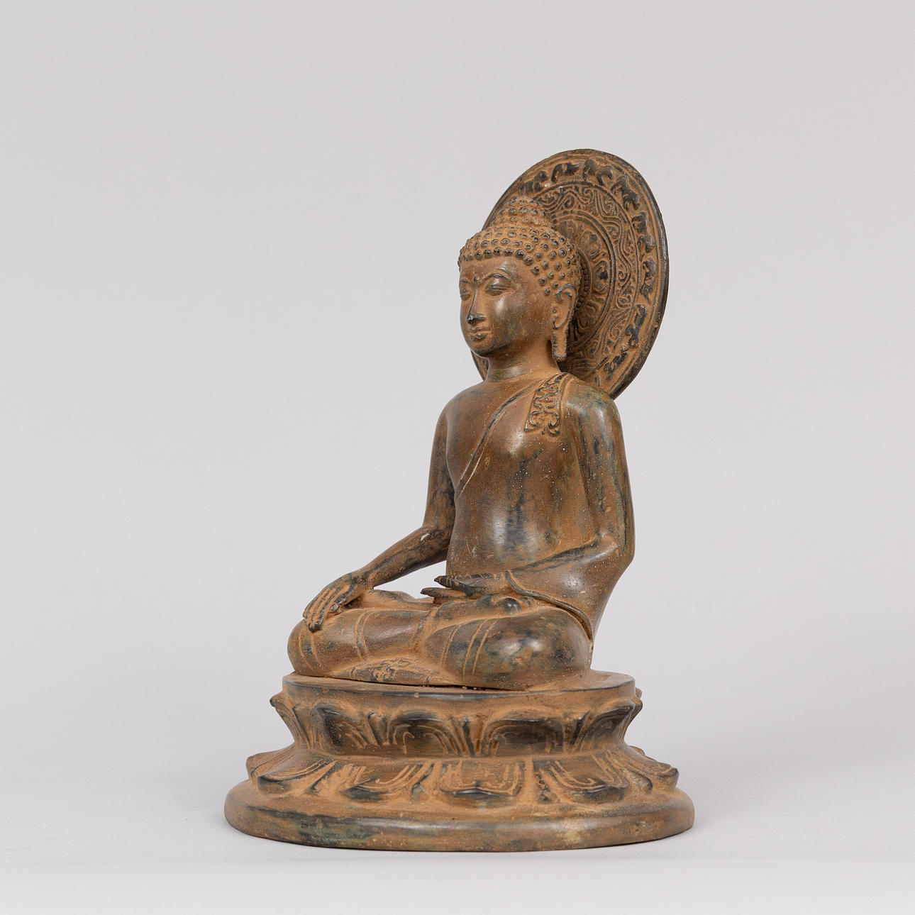 BUDDHA, brons, Indonesien sent 1800-tal.