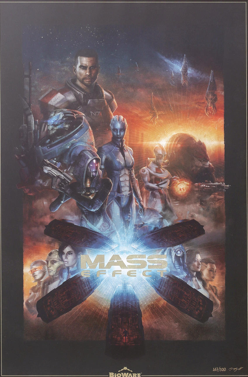 SAM SPRATT, Mass Effect, print, signed/limited 147/500.