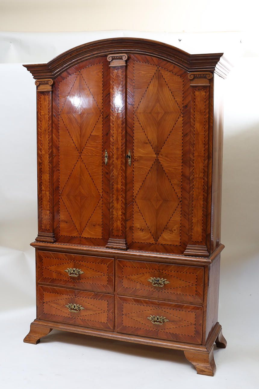 A 19th century rococo cabinet.