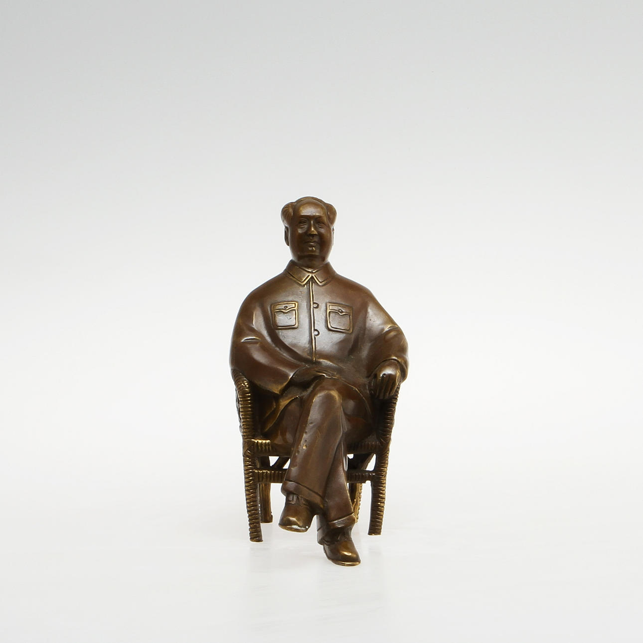 FIGUR, brons, Kina, daterad 1966.