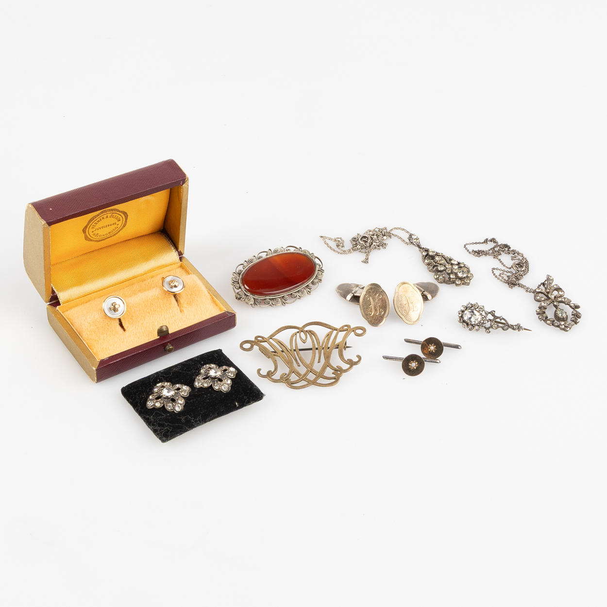 COLLECTION JEWELLERY, SILVER, 9 dlr.