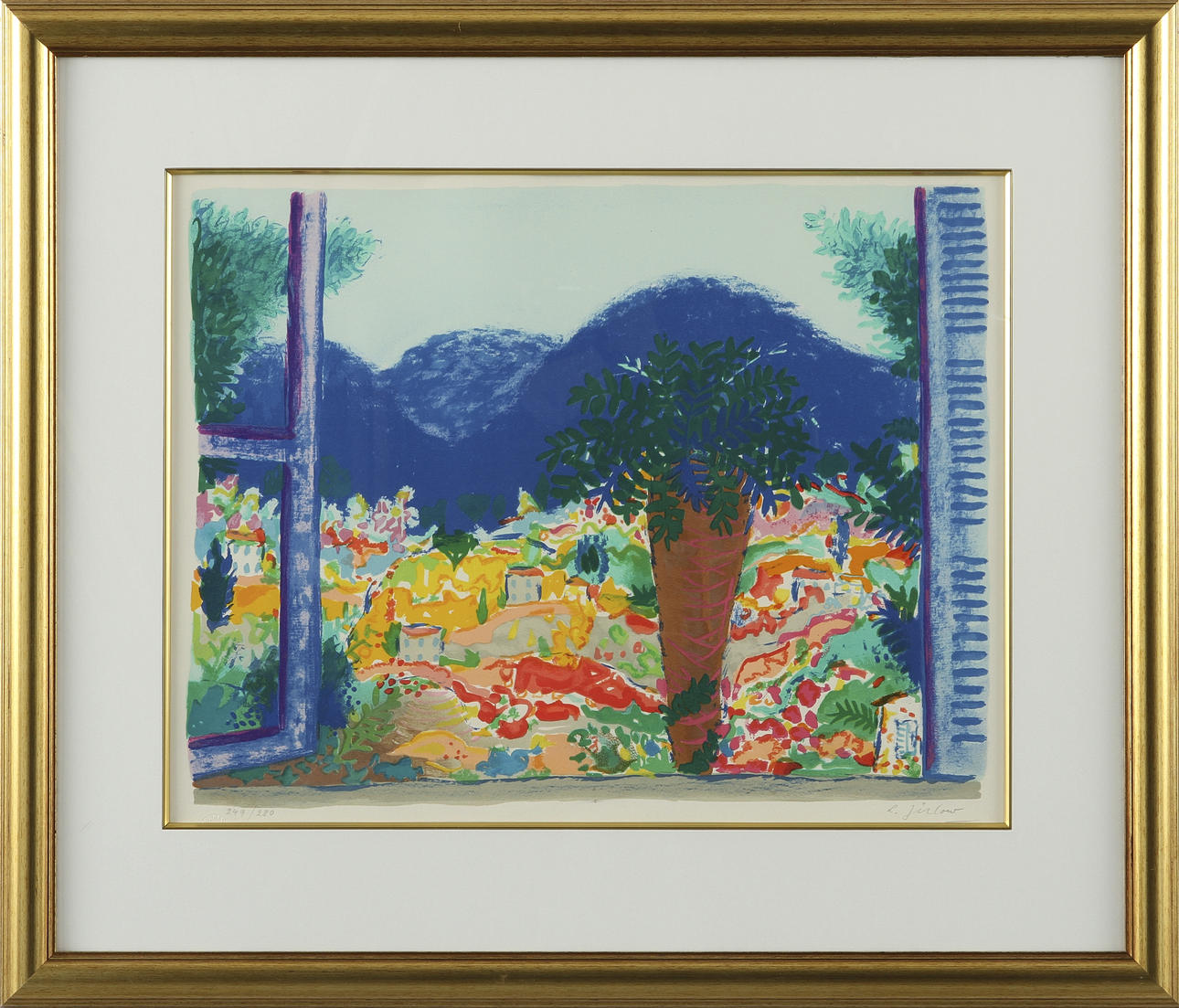 LENNART JIRLOW. Färglitografi, signerad och numrerad 249/280.