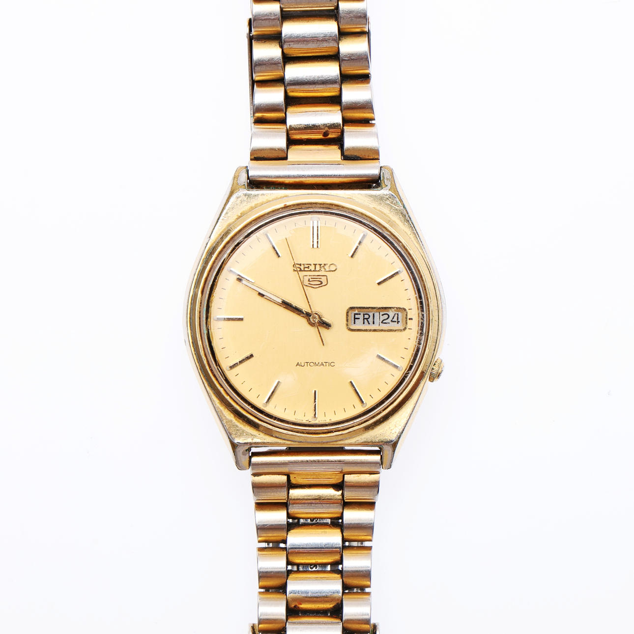 VINTAGE SEIKO 5 AUTOMATIC WRISTWATCH, WORKING.