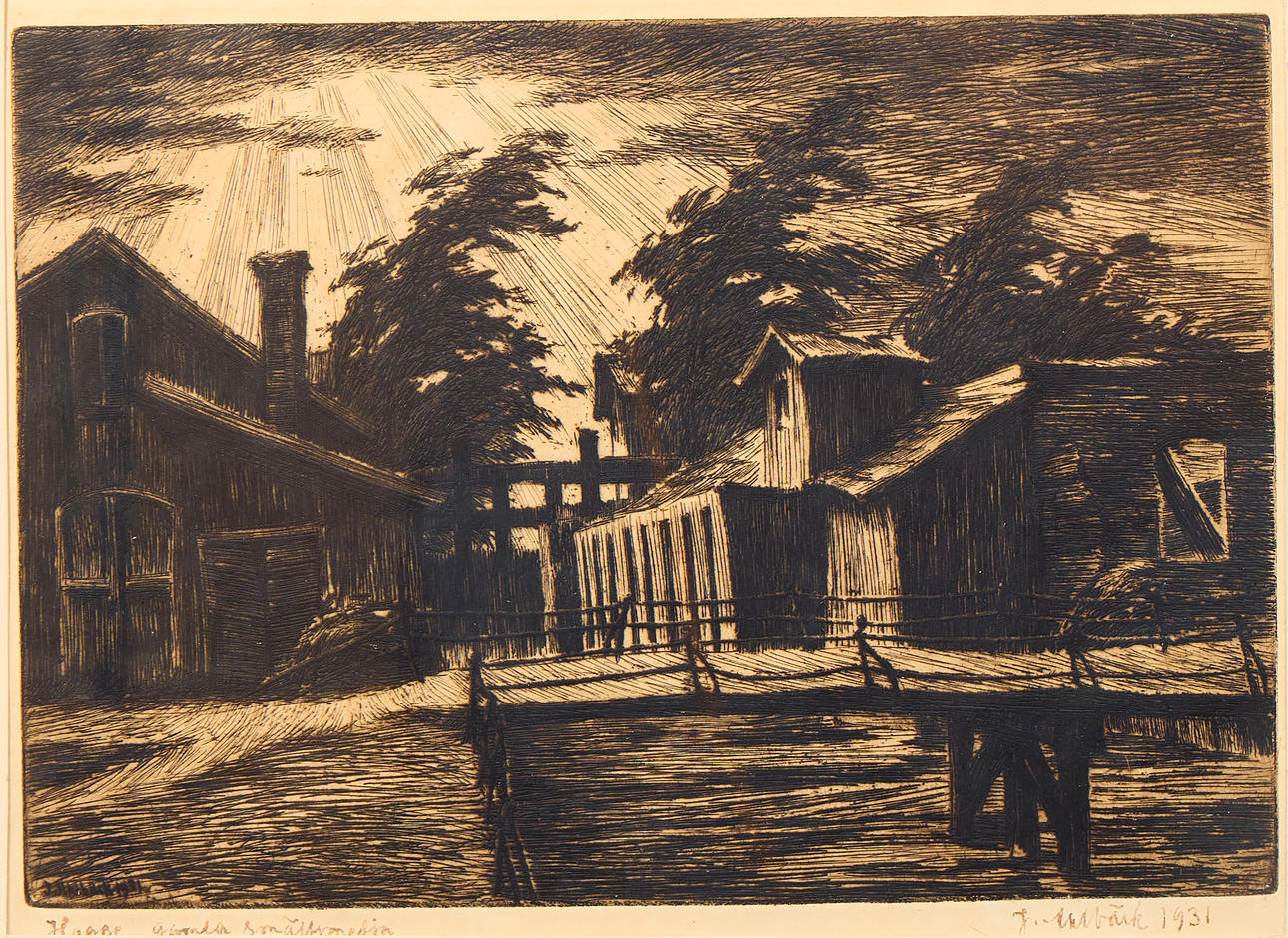 JOHAN AHLBÄCK. “Hagge old smelting forge”.